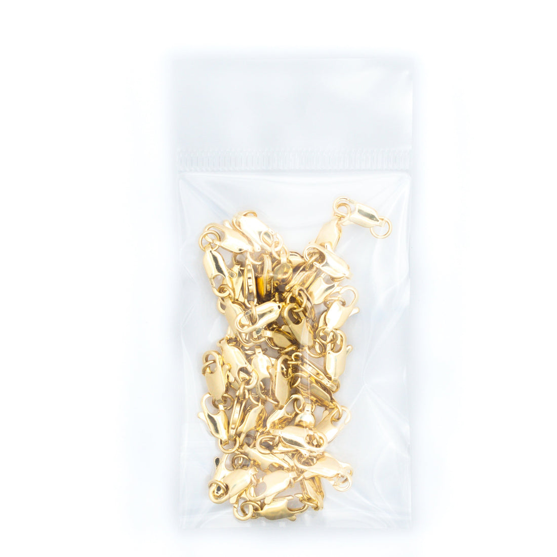 Broche langosta 12 mm Bolsa con 50 pz