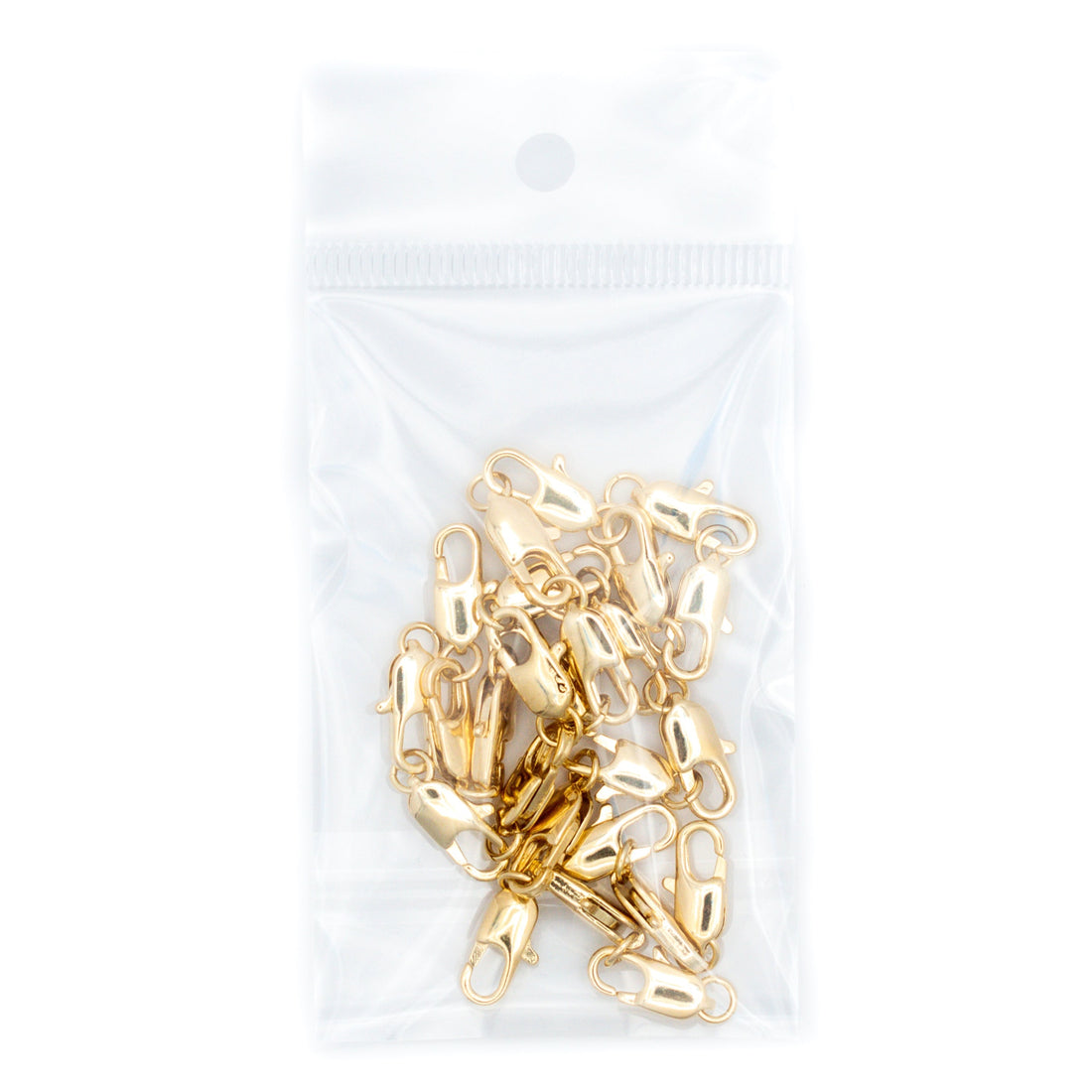 Broche langosta 14 mm Bolsa con 25 pz