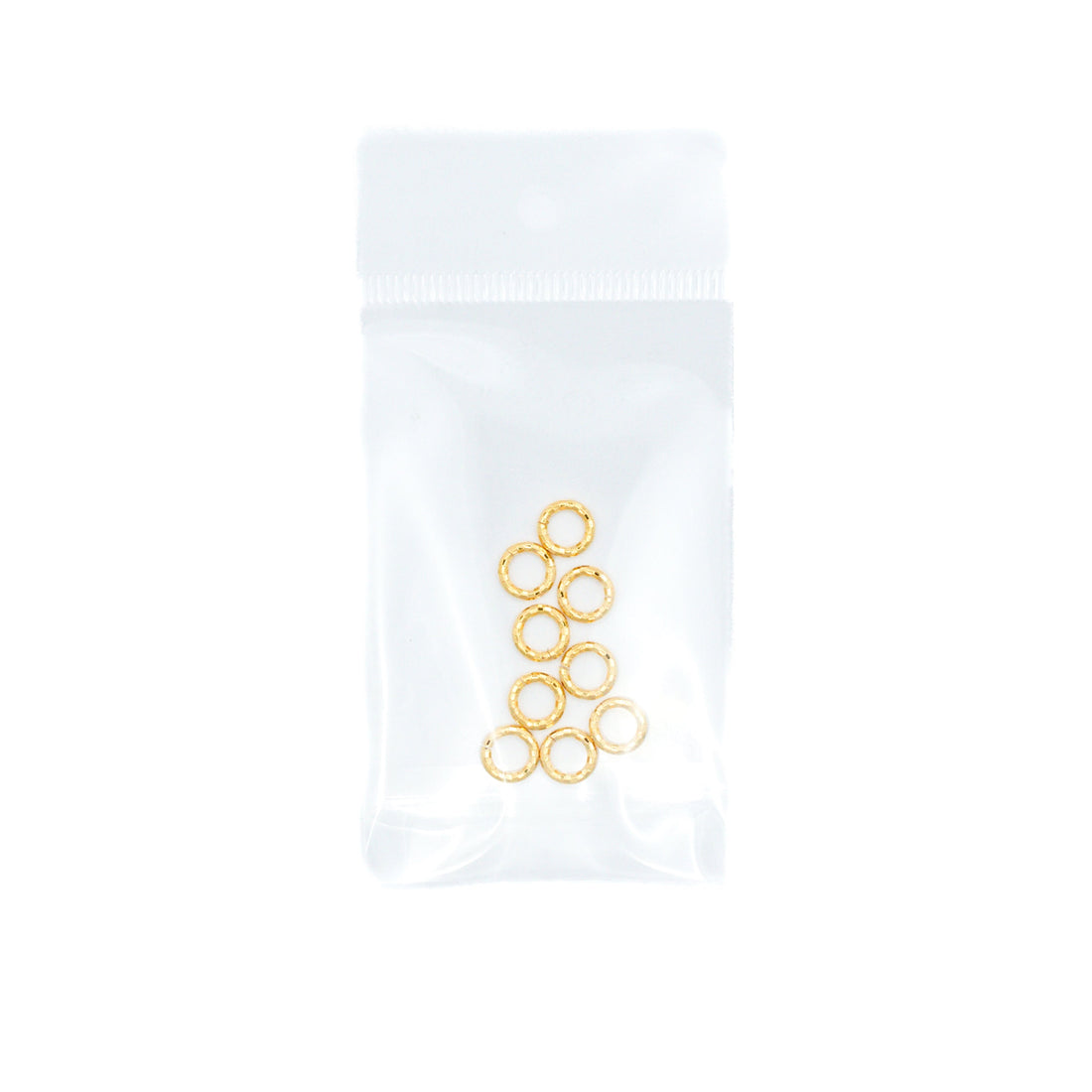 Bolsa Argolla diamantada 7 mm Bolsa con 10 pz