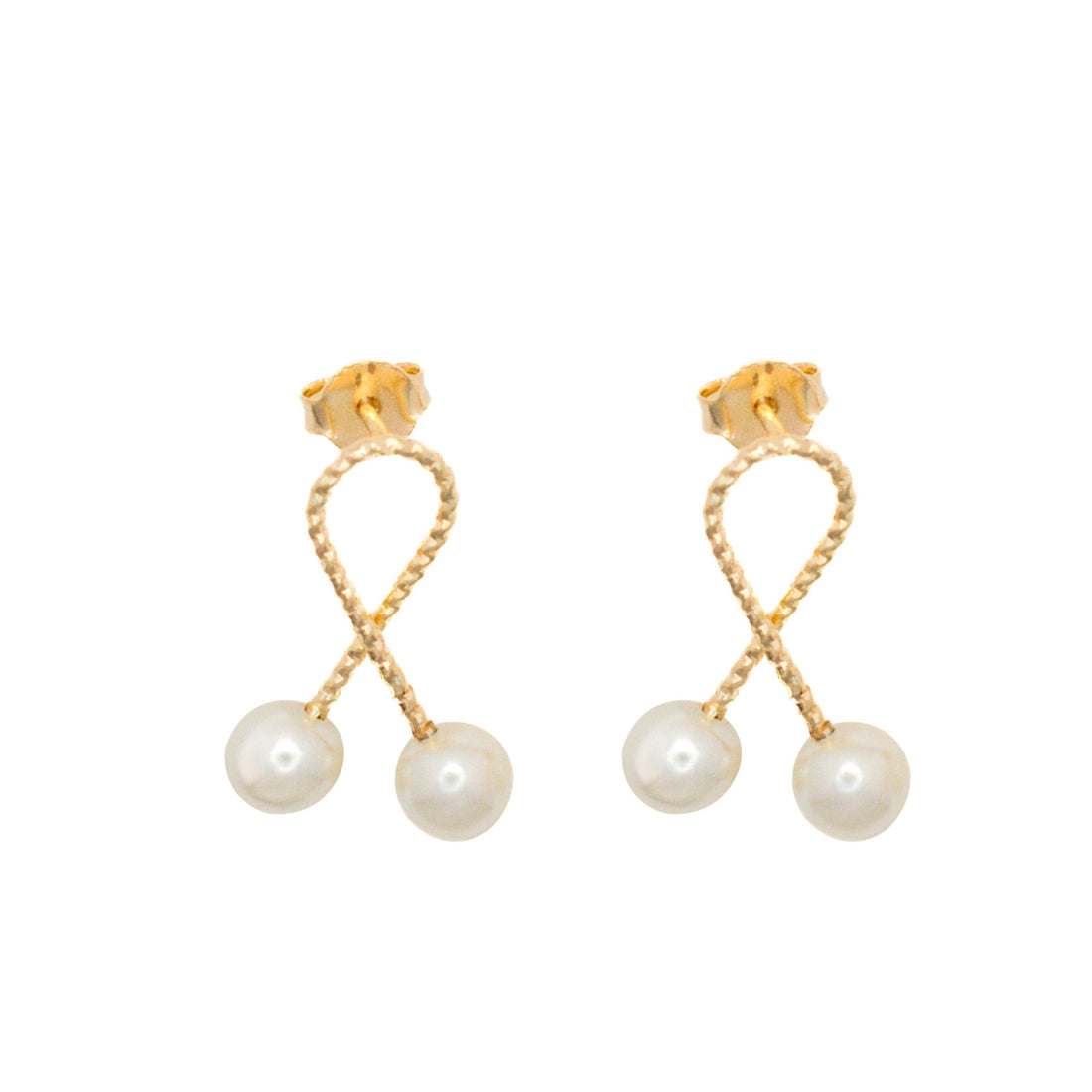 Arete Laso con Perlas