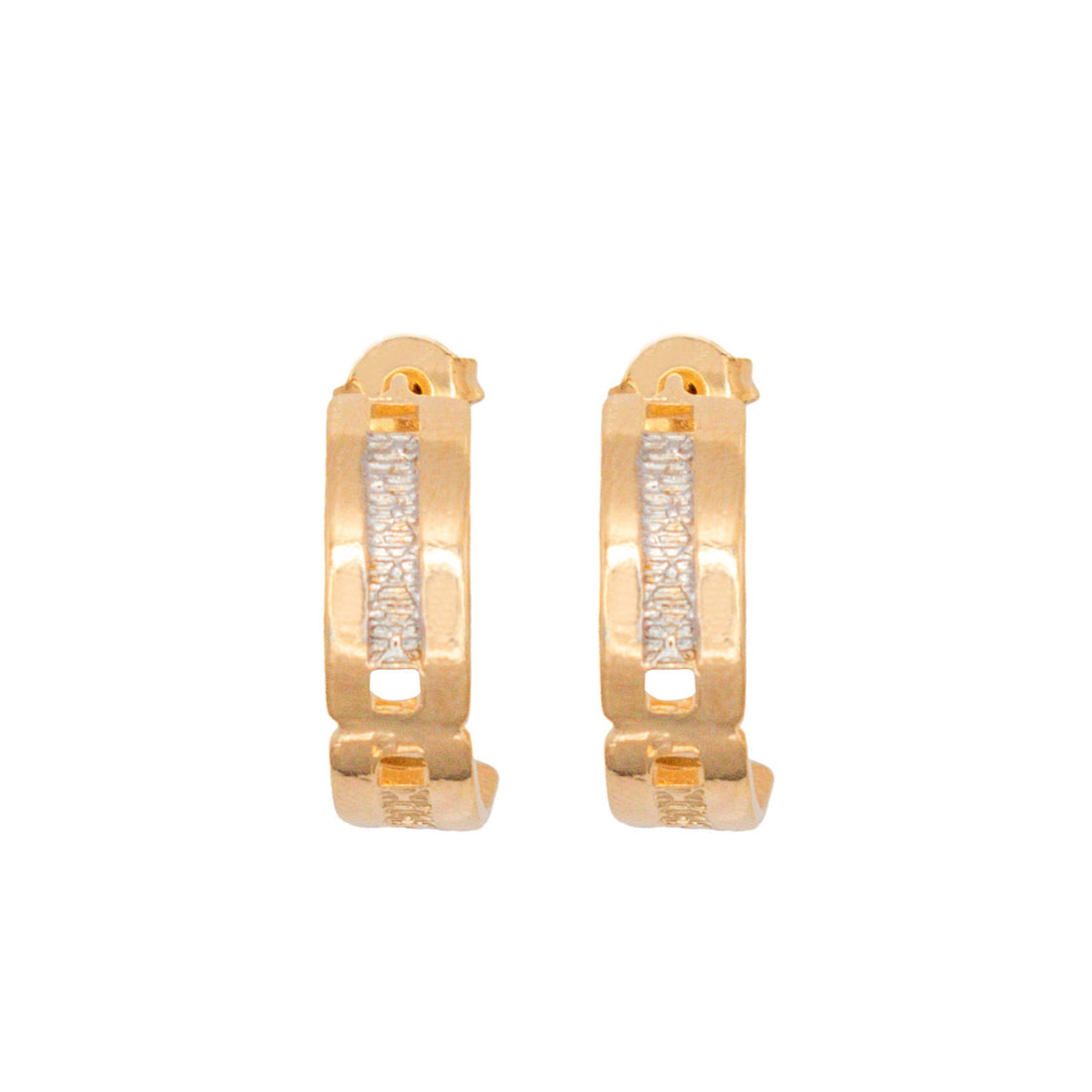 Aretes Medios Con Glitter