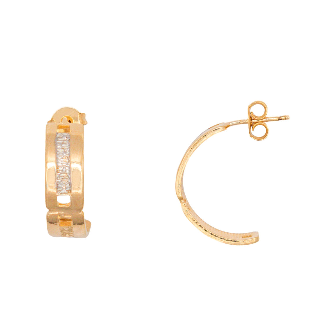Aretes Medios Con Glitter