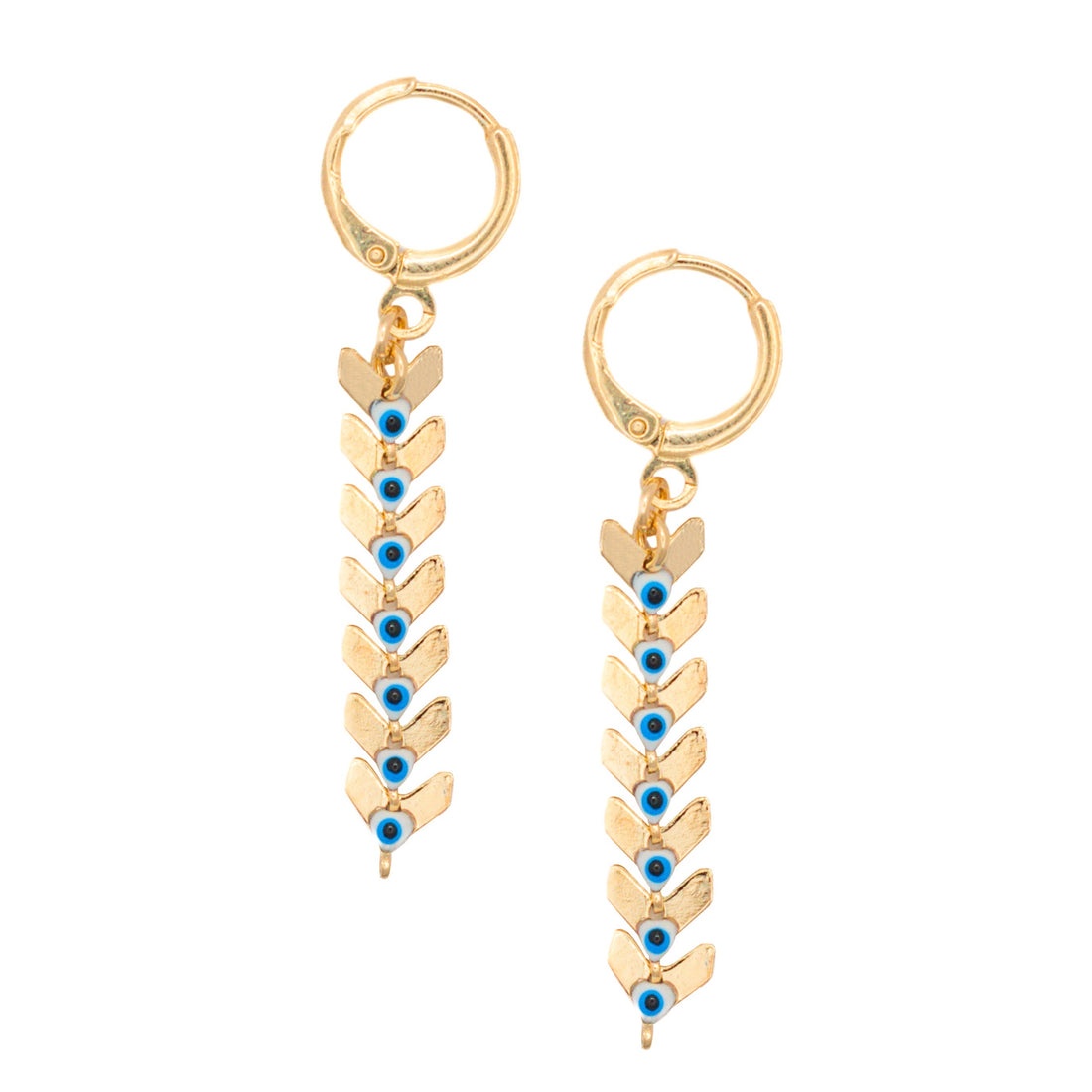 Aretes Largos Con Ojitos