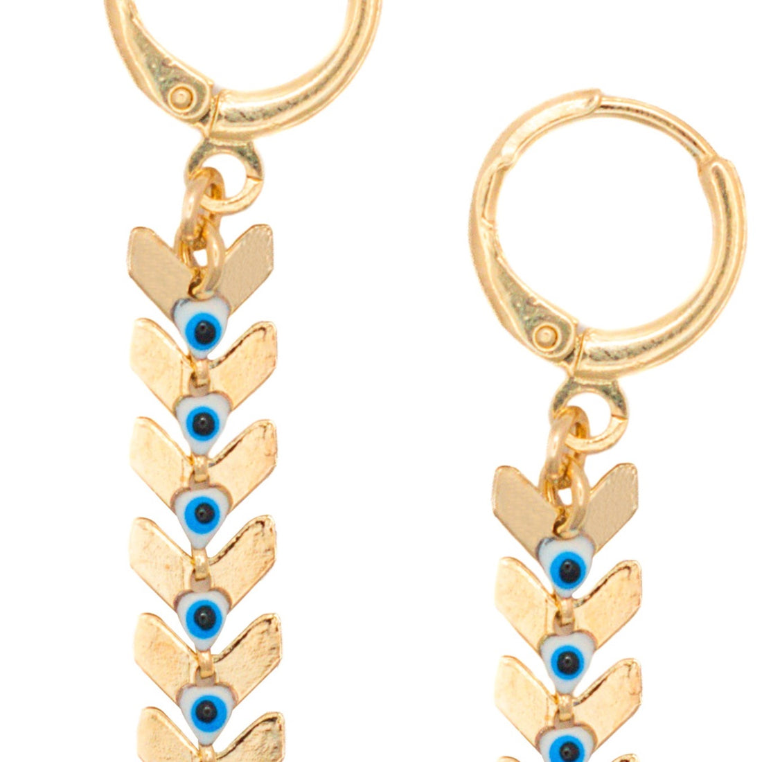 Aretes Largos Con Ojitos